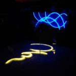 Cold Cathode,Lighting, Neon Lighting, Carved Glass Panels, Broken Glass ( SCULPTURE WORK 1990’s BY CLAYTON OREHEK )