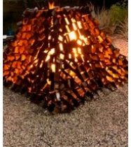 TARPIZODIAL and FISH FIREPIT ( PUBLIC ART BY CLAYTON OREHEK )