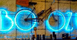 BOOZY BIKENEON ( PUBLIC ART BY CLAYTON OREHEK )